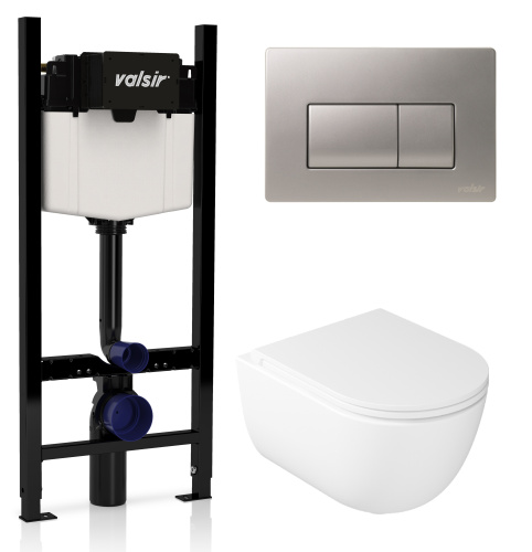 Комплект унитаза с инсталляцией VALSIR KIT VSCrM 7334 Slim